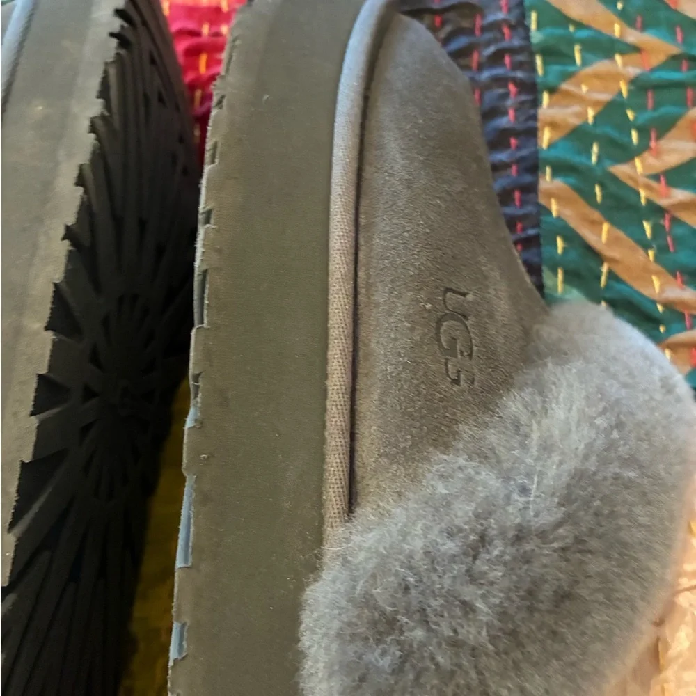 UGG Charcoal Plush Slippers - Picture 6 of 11